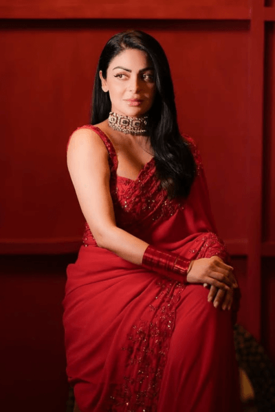 Red Georgette Saree