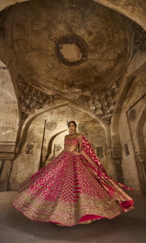 Bridal Pink Lehenga thumbnail 4