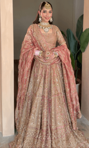 Pink Tissue Lehenga thumbnail 1