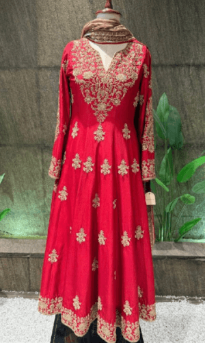 Red Anarkali thumbnail 1