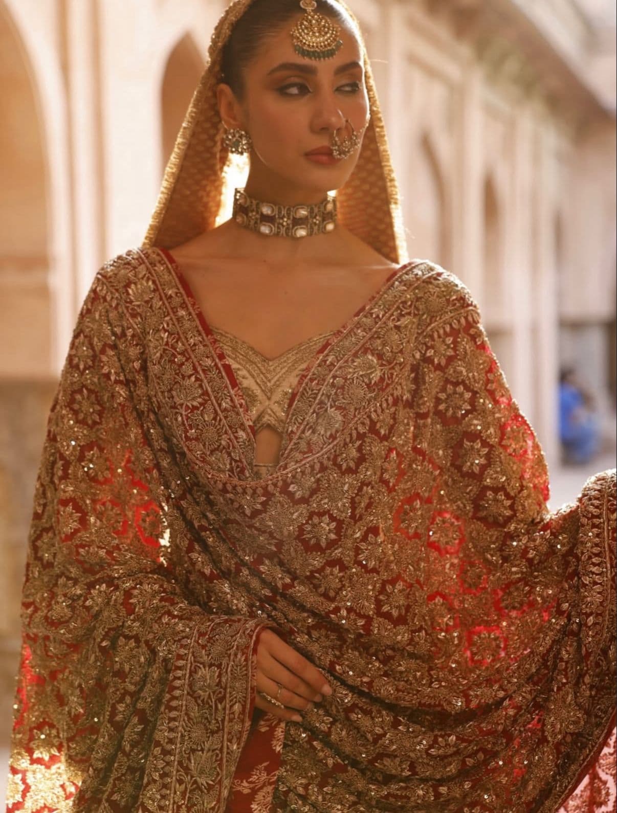 Bridal Ivory Lehenga - view 2